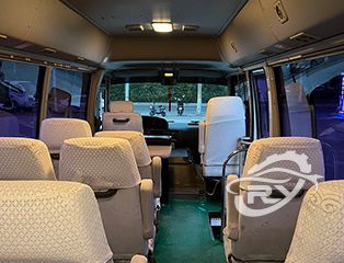 Used Toyota Coaster Bus 20 Seats With Electric Swing Door